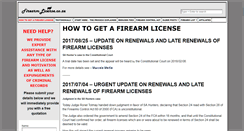 Desktop Screenshot of firearm-license.co.za